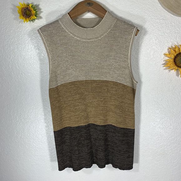 Emma James Tops - Emma James Mock Neck Sleeveless Top Size 1/1X Womens